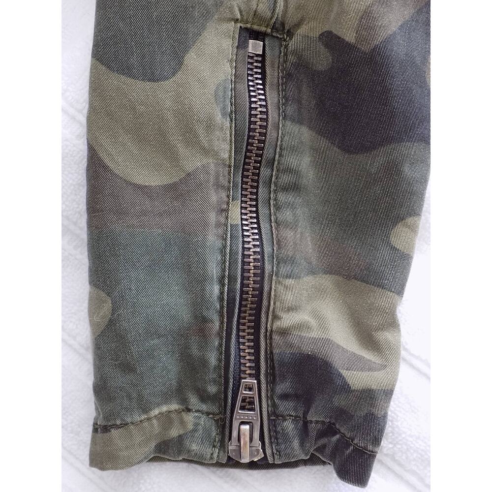 BLANK NYC green camouflage jacket moto military size Small - Picture 9 of 9